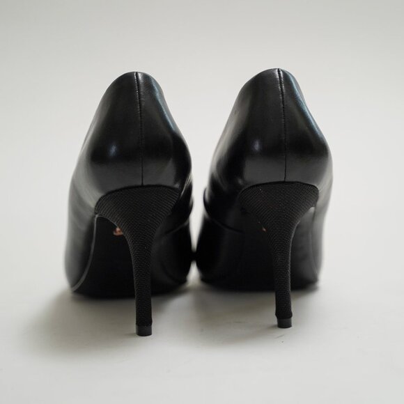 Antonia Saint Micro Fiber Leather Black Pumps - Picture 3 of 10